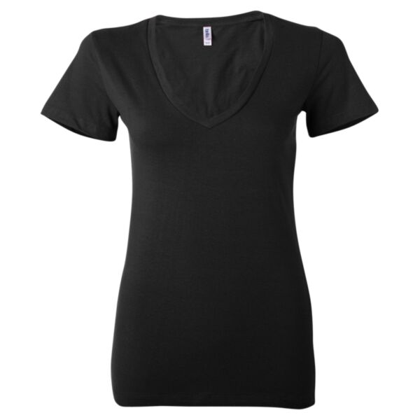 Women's Deep V-Neck Jersey Tee Thumbnail
